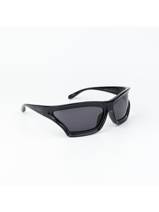 Loewe x PAULA\'S IBIZA Women Sunglasses Black Smoke Wraparound LW40143U 01A